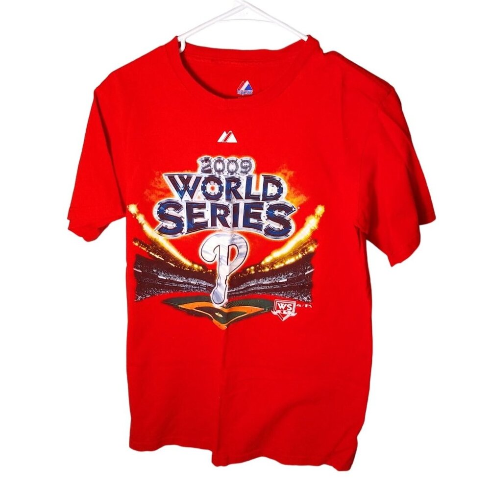 MLB Philadelphia Phillies Baseball World Series 2009 T Shirt Men's Size S
